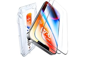 UltraGlass UNBREAK TOP 9H+ Glass for iPhone 14 Screen Protector [Military Grade Shatterproof & Longest Durable] Full Coverage Screen Protector iPhone 14, iPhone 13/13 Pro Tempered Glass, 2 Packs