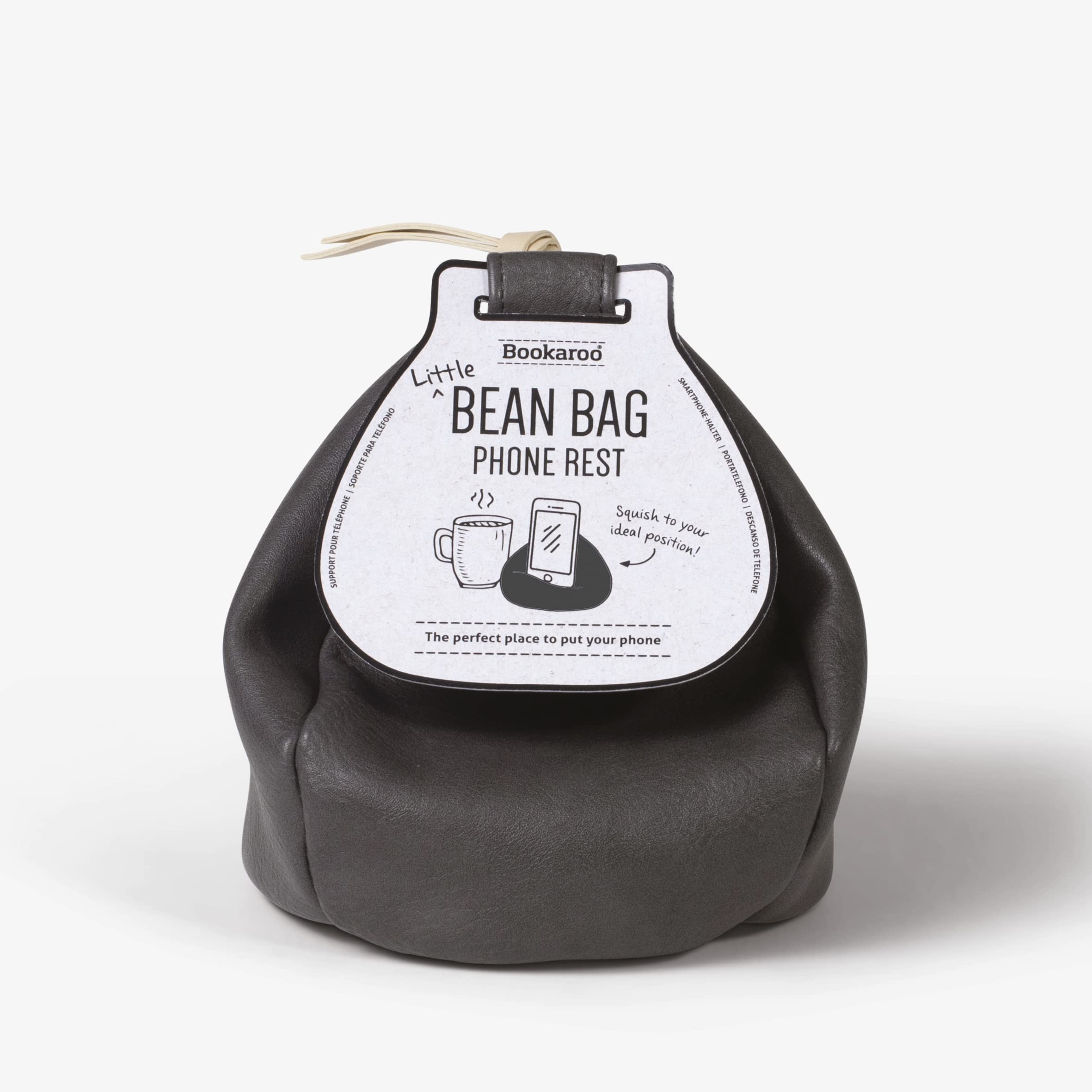 IF Bookaroo Little Bean Bag Phone Rest, for Phone, Tablet or Book - Charcoal — image 1