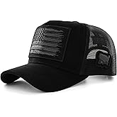 Bão Nu Mundo Truck Hat | The American Flag - Country Western Rancher Edition | Adjustable for Men Women