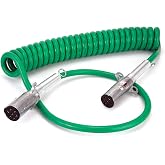 Velvac 7-Way Abs Coiled Cable 40" Lead 15' - 590163