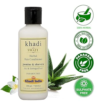 Khadi Swati Herbal Jasmine & Aloevera Hair Conditioner - 210 ML