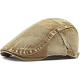 Taidor Mens Denim Cotton Newsboy Cap Ivy Gatsby Driving Hunting Cabbie Hat