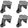 Extreme Max 3005.5067 BoatTector Pontoon Rail Fender Hanger/Adjuster - Black, Pack of 4