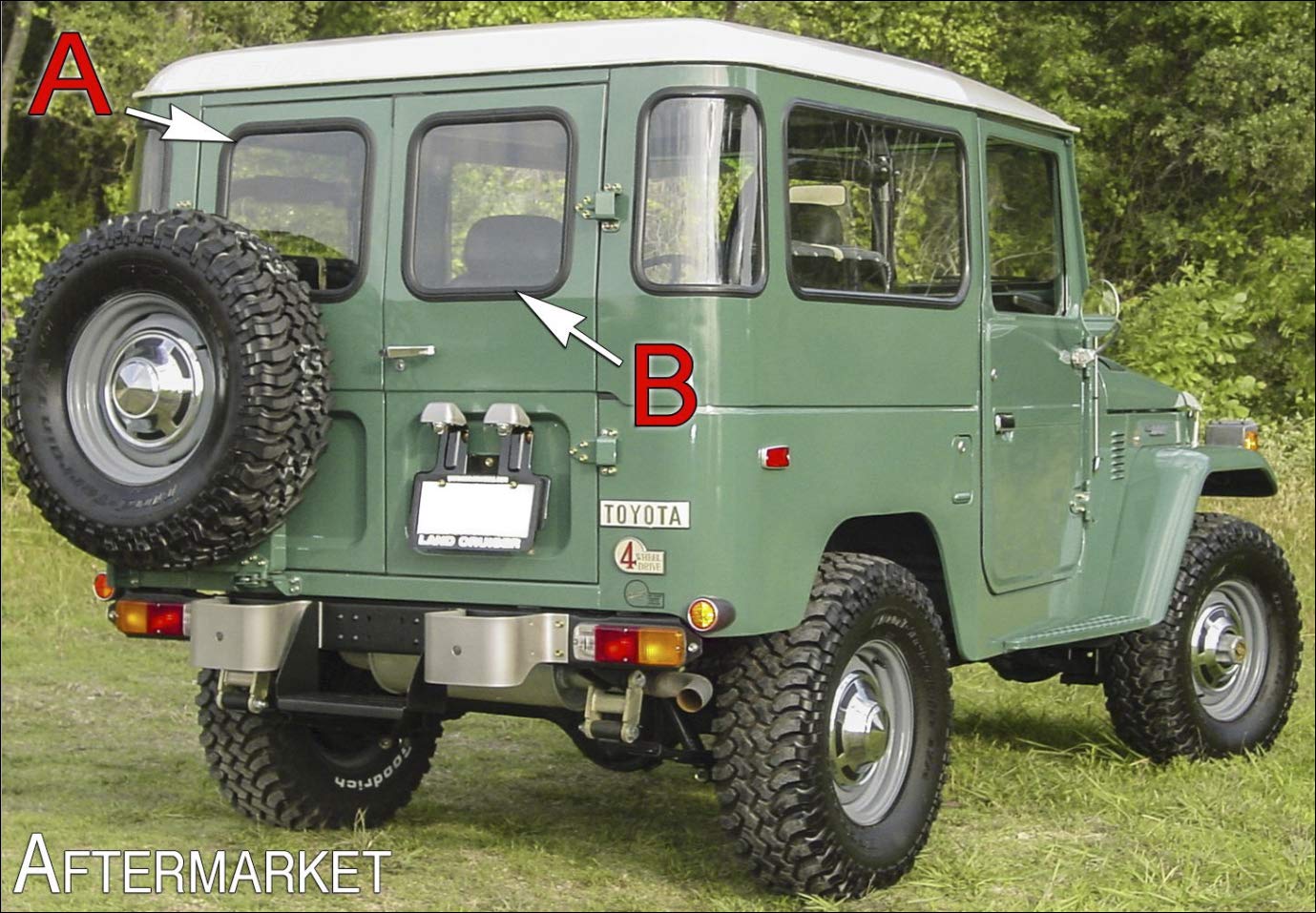 Land Cruiser FJ40 Weather Stripping Windshield Frame to Hard Top 1966