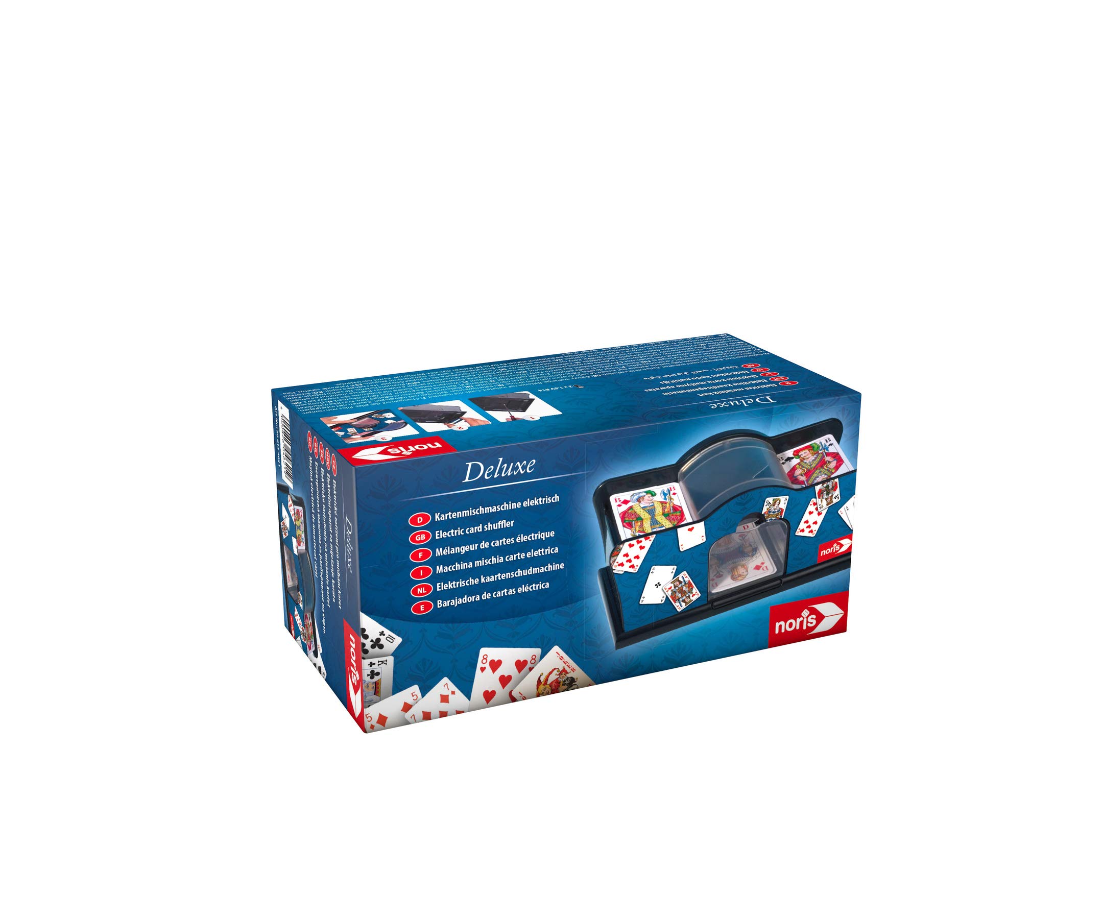 noris 606154621 - Kartenmischmaschine - batteriebetrieben (2X 1, 5V Batterien Nicht enthalten) für Kartengröße bis 9, 2 x 6 cm - Spielzeug ab 8 Jahren 2