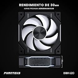 Phanteks PH-F120D30_DRGB_PWM_BK01_3P, Black