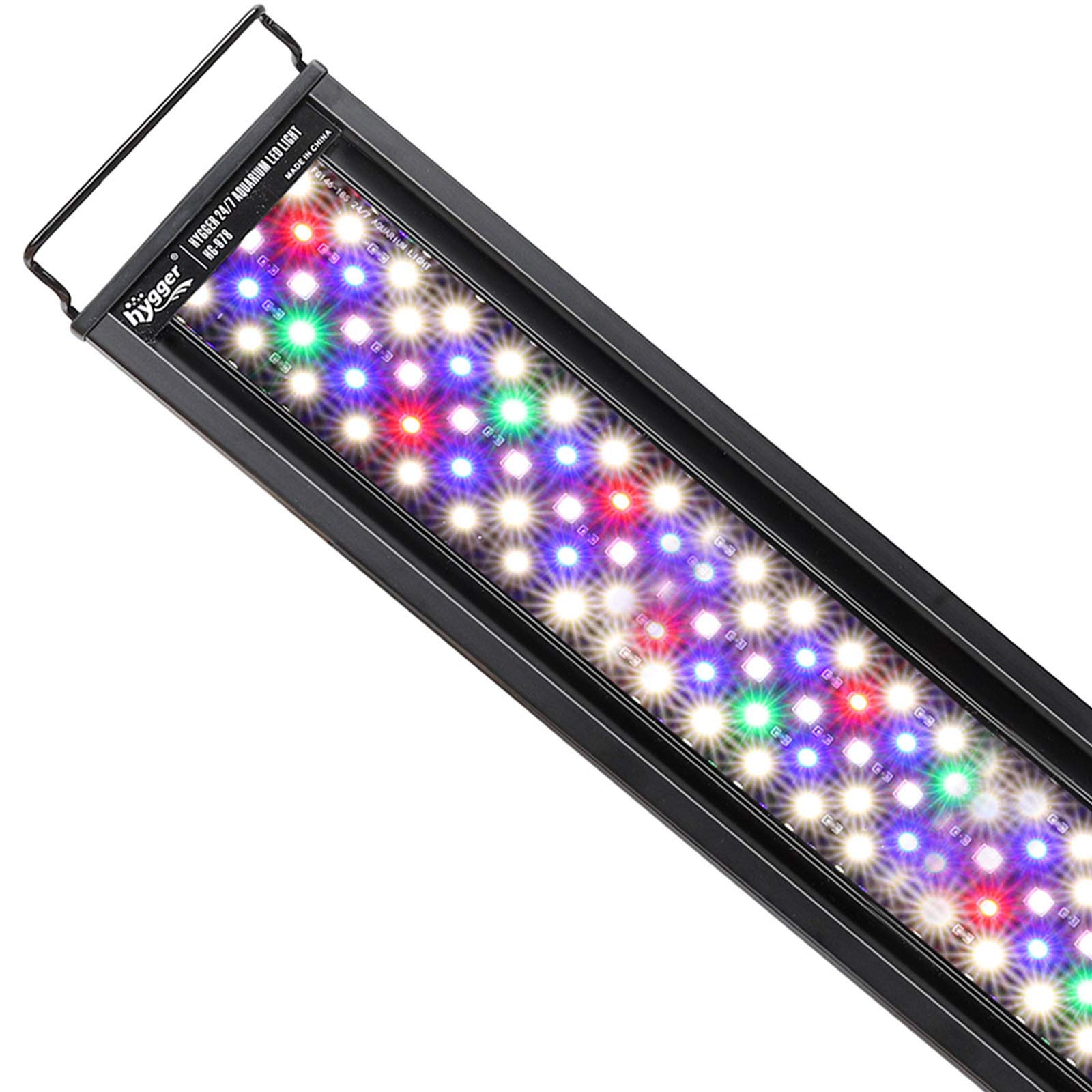 hygger Advanced Full Spectrum LED Aquarium Light with 24/7 Lighting Cycle 6 Colors 5 Intensity Customize Fish Tank Light for 18-24 in Freshwater Planted Tank with Timer