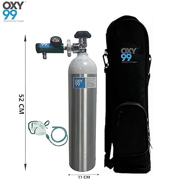 Portable Oxygen Cylinder 450 Liters Amazon In Health Personal Care