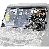 StarknightMT Scratch-Proof UFORCE 1000/1000XL 2019-2026 Front Windshield | UV-Proof PC, High Visibility, Full Clear Window, Easy Self-Adhesive Clamps, Farm Riding Protection, UTV Accessories
