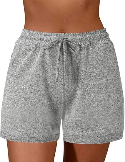 grey sweatpant shorts womens