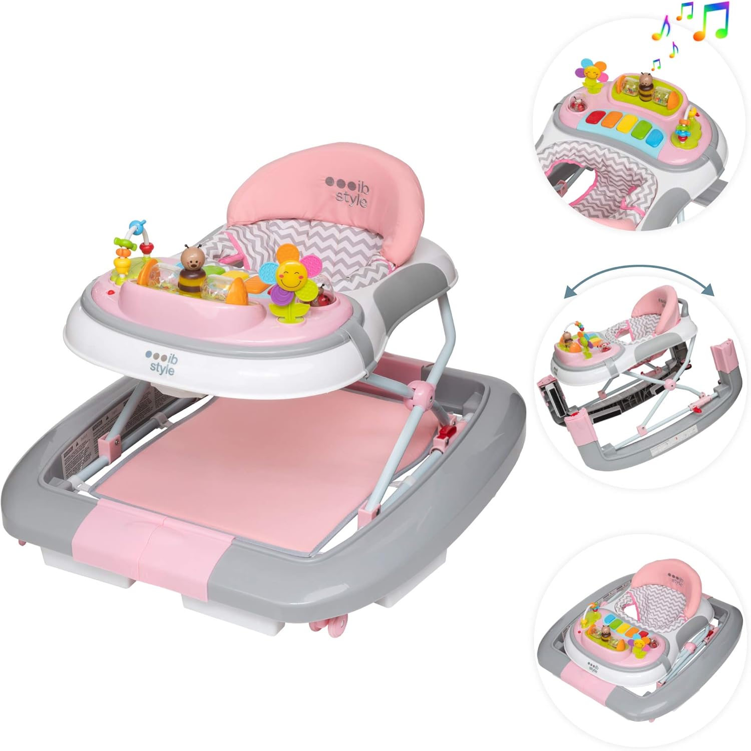 3 in 1 baby walker rocker and swing