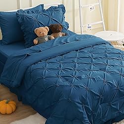 JOLLYVOGUE Teal Twin Size Comforter Sets 5