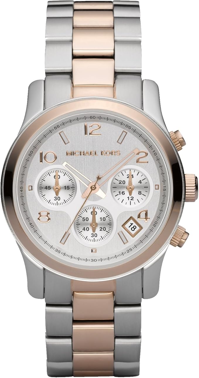 Michael Kors Ladies Watch MK5315 with Silver Dial and Two Tone Bracelet