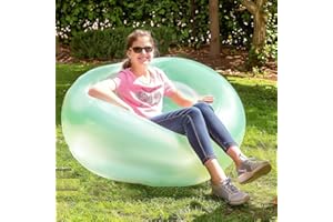 2pcs Giant Bubble Ball Inflatable Water Balloons Large Beach Ball Outdoor Water Toys for Kids Adults Summer Activities (blue+