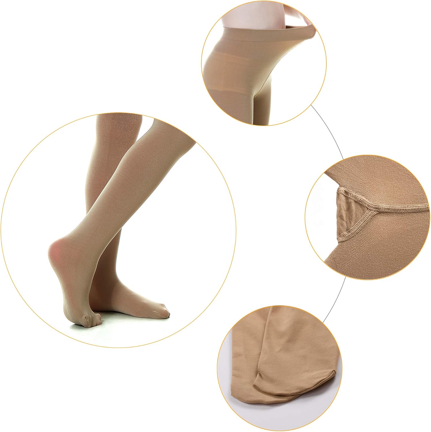 DIPUG 3 Pairs Girls' Durable Soft Ballet Tights/Footed Girls Dance Tight: Clothing