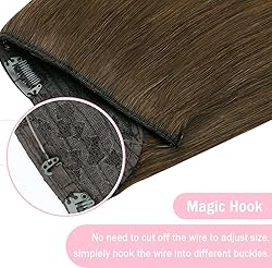 SURNEL Wire Hair Extension Human Hair Invisible