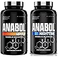 Nutrex Research Anabol Ripped & Nighttime PM Muscle Builder and Shredding Combo