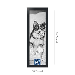 ArtToFrames 8x26 Inch Black Picture Frame, This