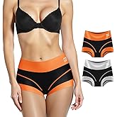 DAFANY Womens Underwear, Cotton Boxer Brief Panty Soft Stretch Comfortable Panties for Ladies