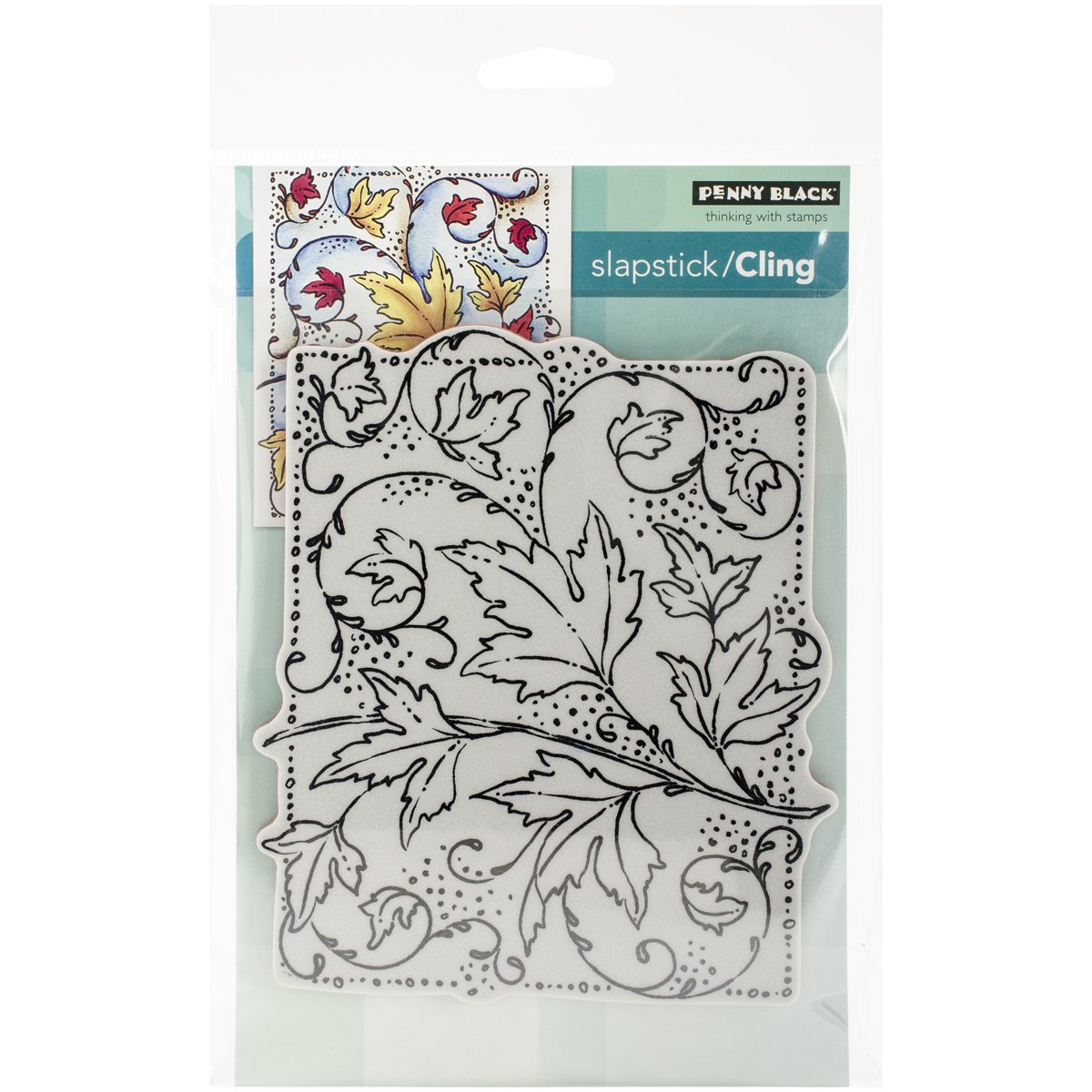 Penny Black Cling Rubber Stamp 4.75-inch x 5.5-inch Sheet-Autumn Dance