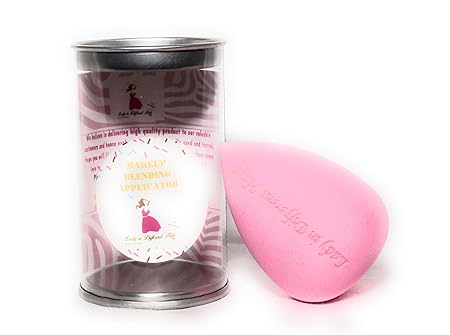 Lady In Different Hats Latex-Free Makeup Blending Applicator sponge (Creamy Pink)