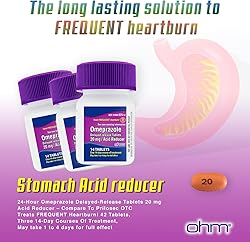 Ohm Omeprazole Delayed-Release Tablets, 20mg Acid
