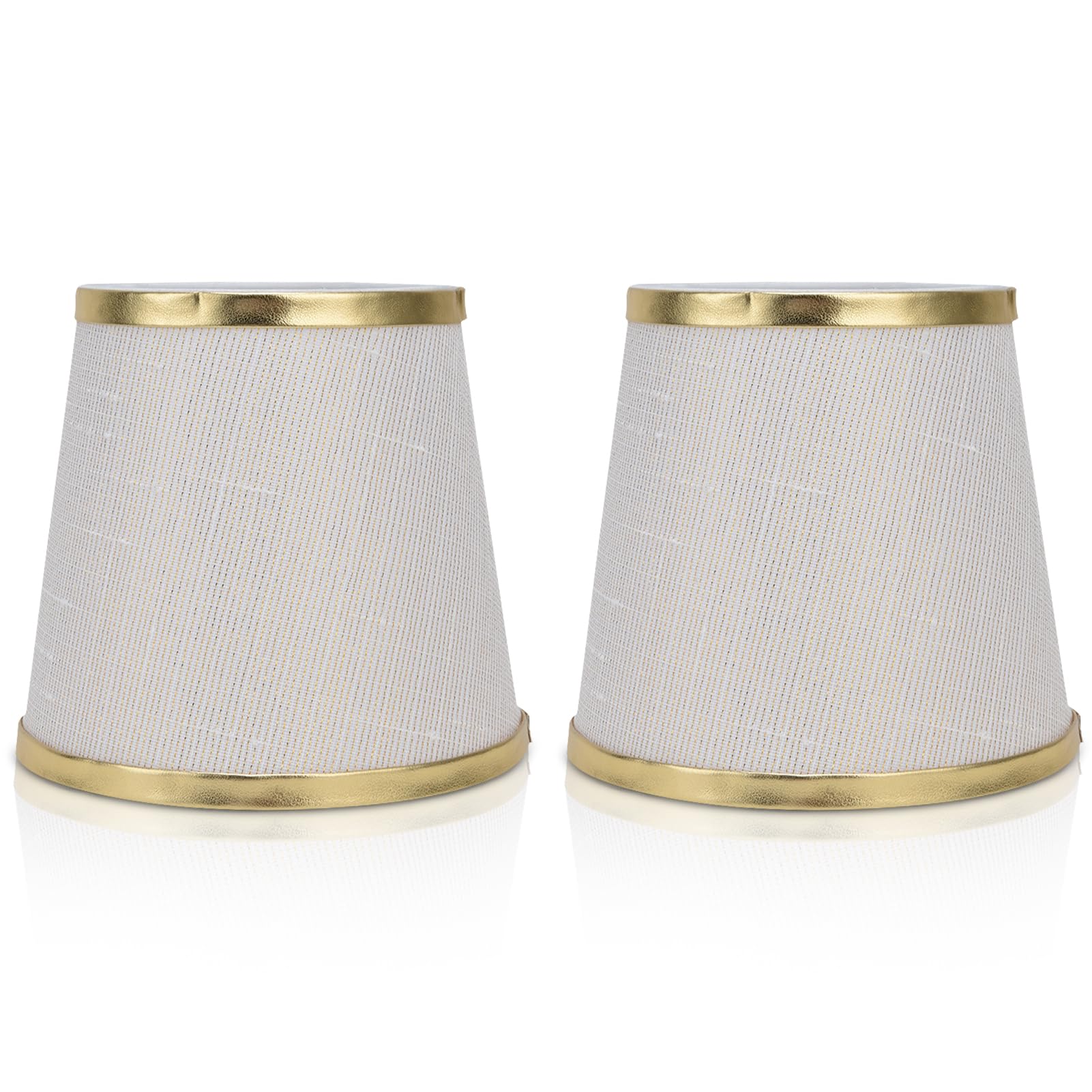 2Pcs Light Shade,Fabric Cylinder Pendant Lampshade Fabric Light Shade for E14 Screw Chandelier,Candle Lampshades,Tapered Drum Lightshade for Table Lamps Wall Lamp