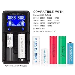 Universal Battery Charger EASTSHINE S2 LCD Display