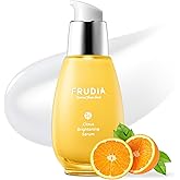 FRUDIA Citrus Brightening Serum (1.76 Oz) – 74% Jeju Tangerine Peel Extract & Vitamin C | Korean Facial Serum for Dark Spots & Hyperpigmentation