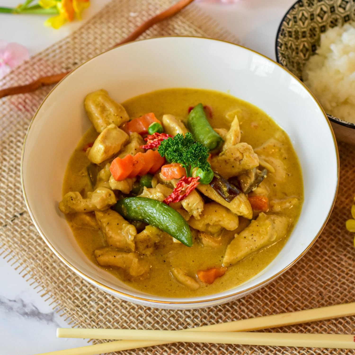 COCK Gelbe Currypaste milde Schärfe | Ideal für Currys & Suppen | 1x400g 2