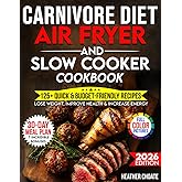 Carnivore Diet Air Fryer & Slow Cooker Cookbook: Fast, Easy & Affordable Meat-Based Meals for Weight Loss, Energy & Health (Carnivore Diet for Beginners on a Budget)