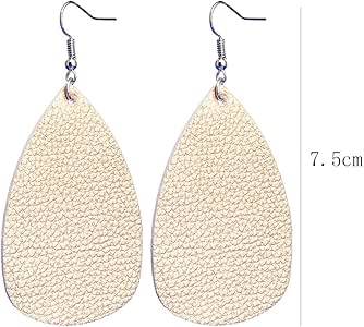 Kingus - Pendientes de Doble Cara con Forma de Cubo de Piel sintética