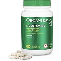 Organika Canadian-Made L-Glutamine - High-Absorption Formula - For Better Immune Defense, Muscle Recovery and Gut Health | 50