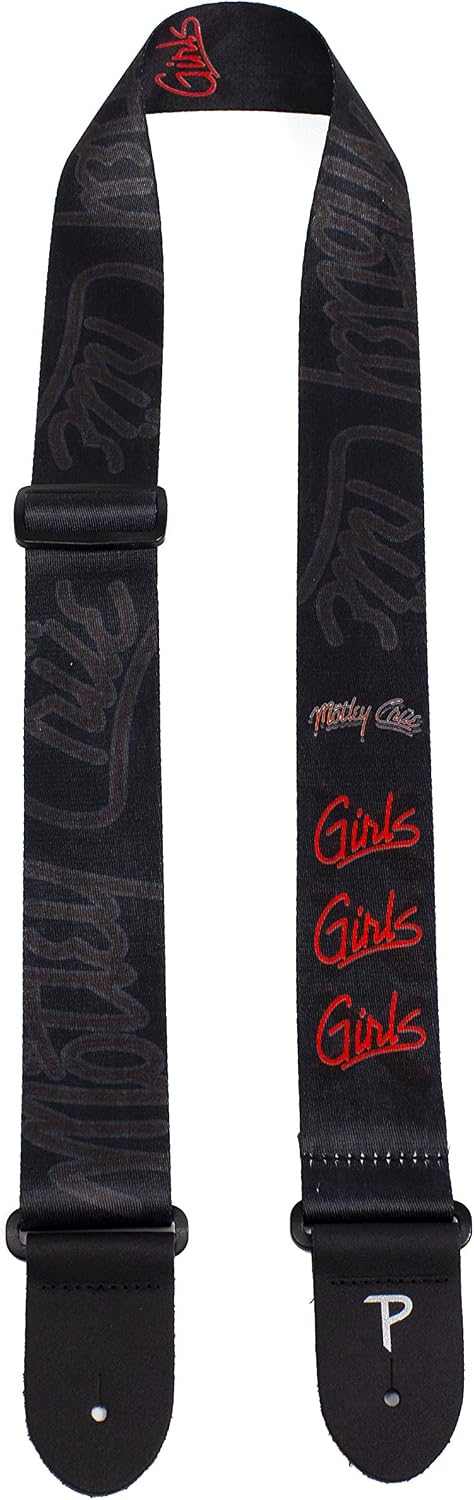 Perri's Leathers LPCP-8262 Motley Crue, Polyester Guitar Strap, Black, 58" - Image 3