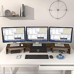 WESTREE Triple Dual Monitor Stand Riser with