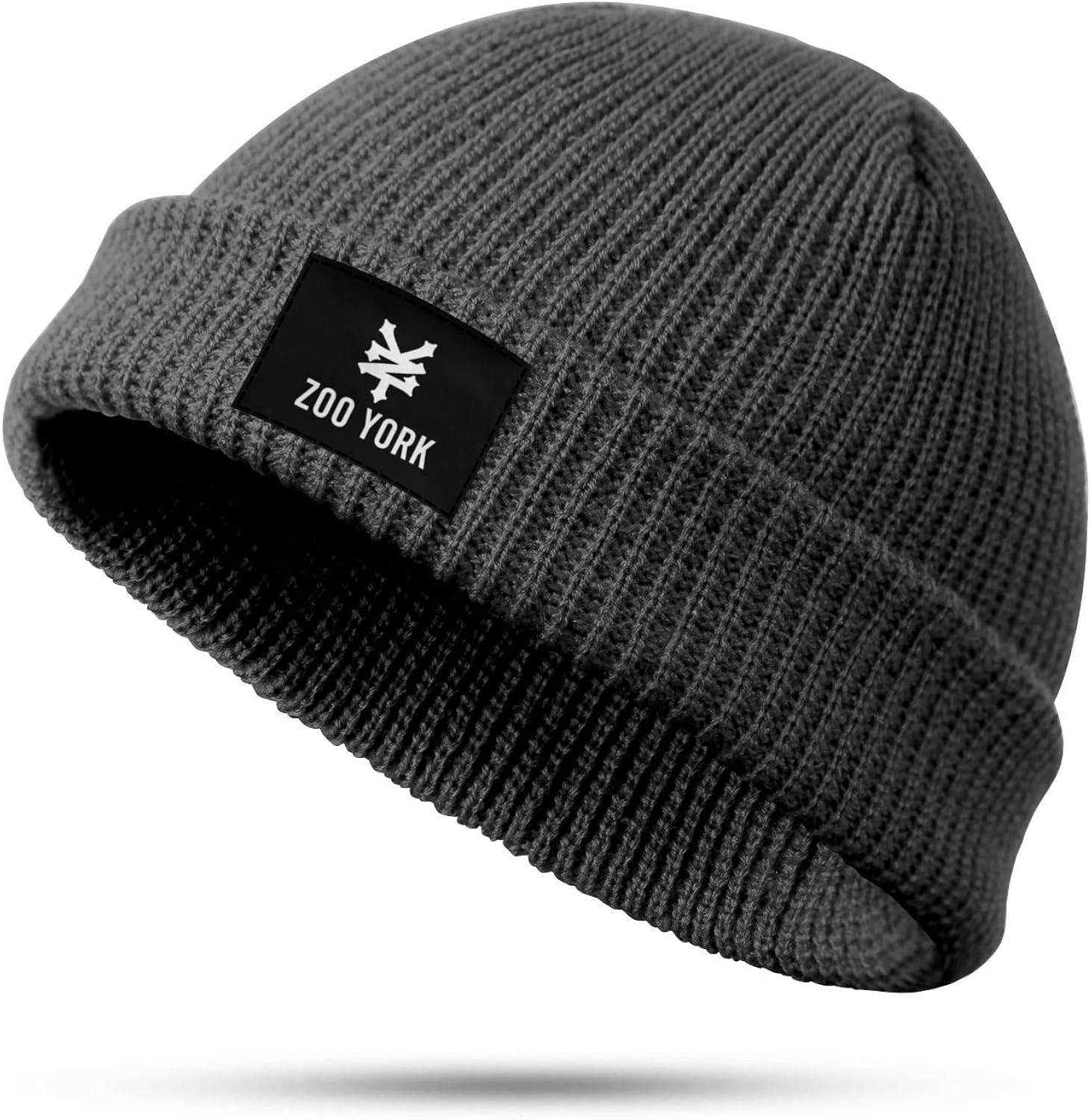 ZooYork Trawler Beanie Hat, Mens Womens Winter Knit Cuff Fisherman