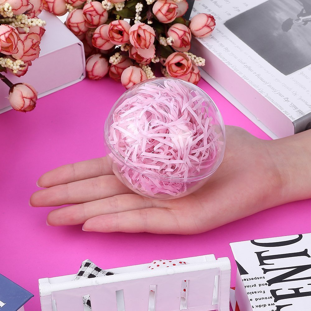 10 Sfere Di Natale Trasparenti In Plastica 70 Mm – Palline Fai-da-te Da Riempire Per Decorazioni E Regali Personalizzati - 2
