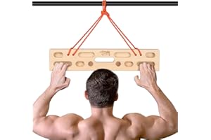 Rock Climbing Hangboard,LA KEN DU Portable Hang Board-Wooden Fingerboard Climbing for Finger Strengthener(Solid Beech)