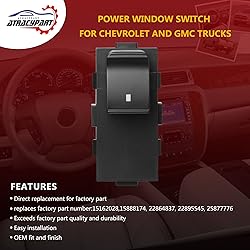 Power Window Switch Passenger Front Right, Rear