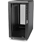 StarTech 4-Post 22U Server Rack Cabinet, 19" Data Rack Cabinet for IT / Network Equipment, with Adjustable Mounting Rails