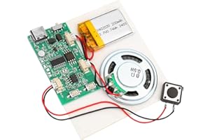 MAKERHAWK Programmable Sound Recorder Module - DIY Music Voice Recording Module Chip with Speaker, Can Recording 16 Minutes Sound Music for Personalized Greetings, Holiday Crafts Cards
