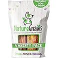 Nature Gnaws Variety Pack for Small Dogs (12 Count) - Bully Sticks, Beef Tendons and Tripe Twists for Dogs - Natural Long Lasting Beef Dog Chew Bones - Rawhide Free