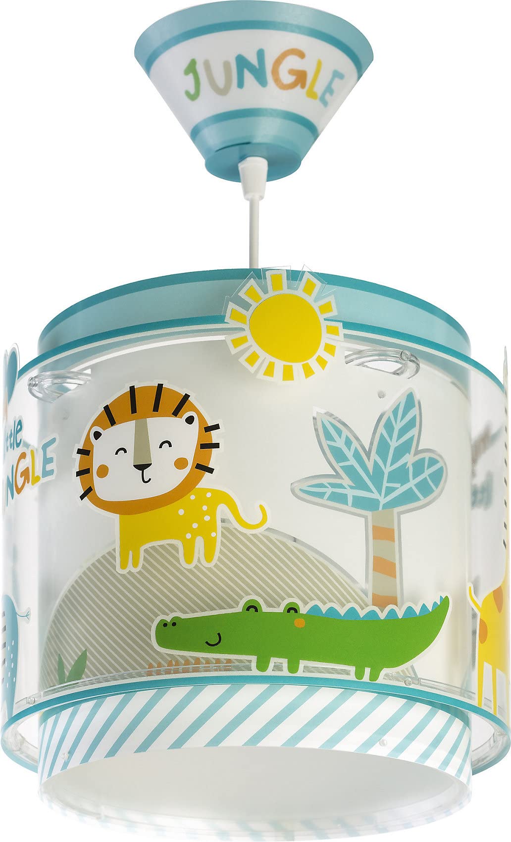 Dalber My Little Animals Jungle Pendant Ceiling Lamp, 60 W, Multicoloured, 76112, E27