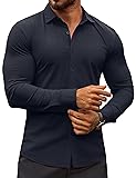 COOFANDY Men's Shirt Casual Button Down Shirt for