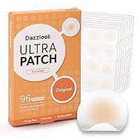 Dazzlook Ultra Pimple Patches - Hydrocolloid Acne Patch for Covering Zits and Blemishes Breakouts Spot Acne Dots Stickers for Face and Skin (96 counts) 2 Sizes Day and Night Use