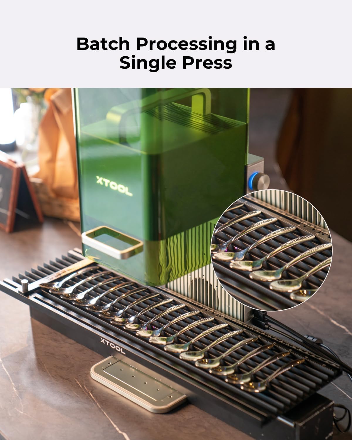 xTool F1 Slide Extension for F1 only, Expand The Laser Engraving Area to 115 * 400mm, Longer Laser Engraving and Cutting for Laser Engraver, 5 Clamps Included for Stability