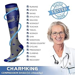 CHARMKING Compression Socks for Women & Men