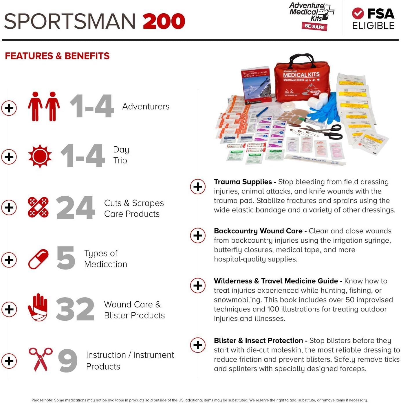 Adventure Medical Sportsman Series Medical Kit : Sports & Outdoors