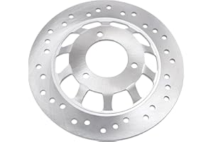 Minho 220mm Front Brake Disc Rotor with 3 Bolt Pattern in Aluminum Alloy Fit for Chinese 4-stroke GY6 150cc Scooter Mopeds Jonway, Right Side