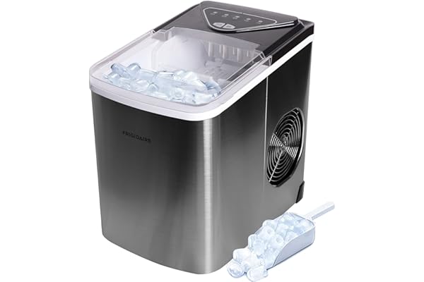 Frigidaire EFIC123-SS Counter Top Maker, Produces 26 pounds Ice per Day, Stainless Steel, Stainless
